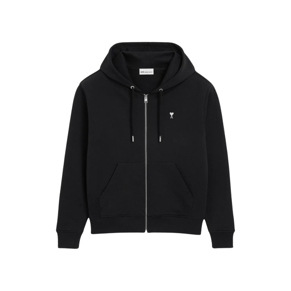 Moletom Ami Paris Zíper Emblem White